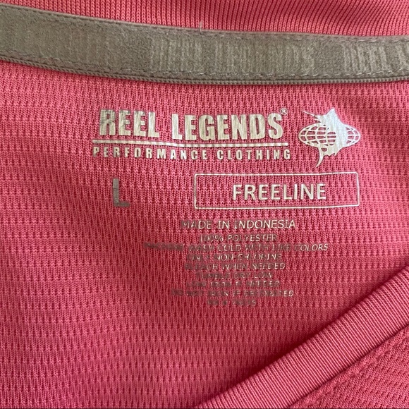 🔥SOLD🔥 Reel Legends Workout Shirt Pink Large - Picture 6 of 8